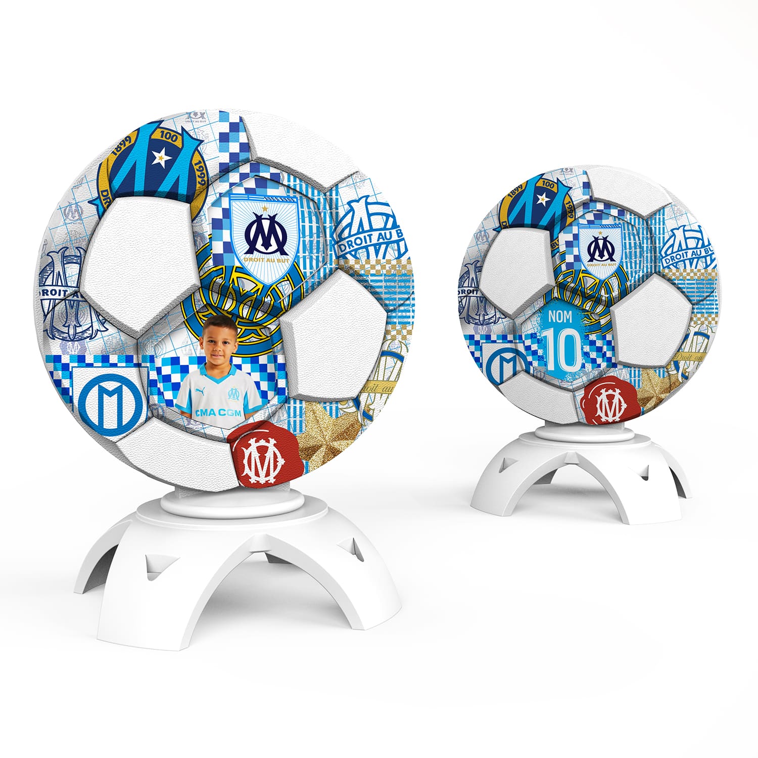 OneTrophy - Olympique de Marseille - Trophée personnalisable - Histoire
