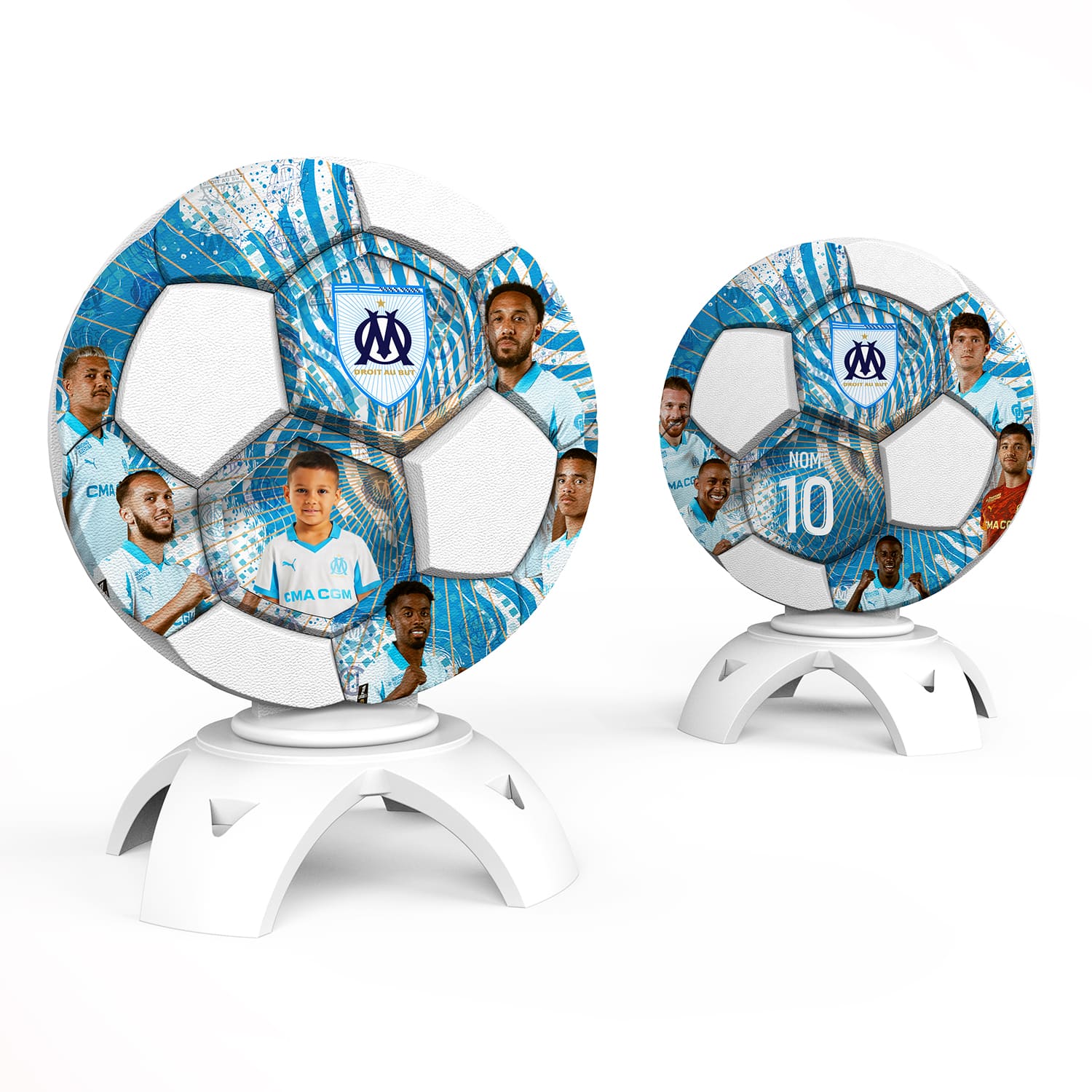 OneTrophy - Olympique de Marseille - Trophée personnalisable - EDITION JOUEURS