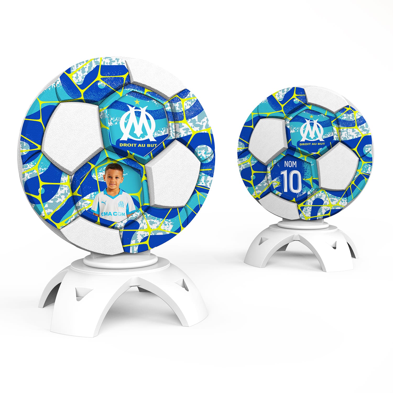OneTrophy - Olympique de Marseille - Trophée personnalisable - Marseille, ma ville