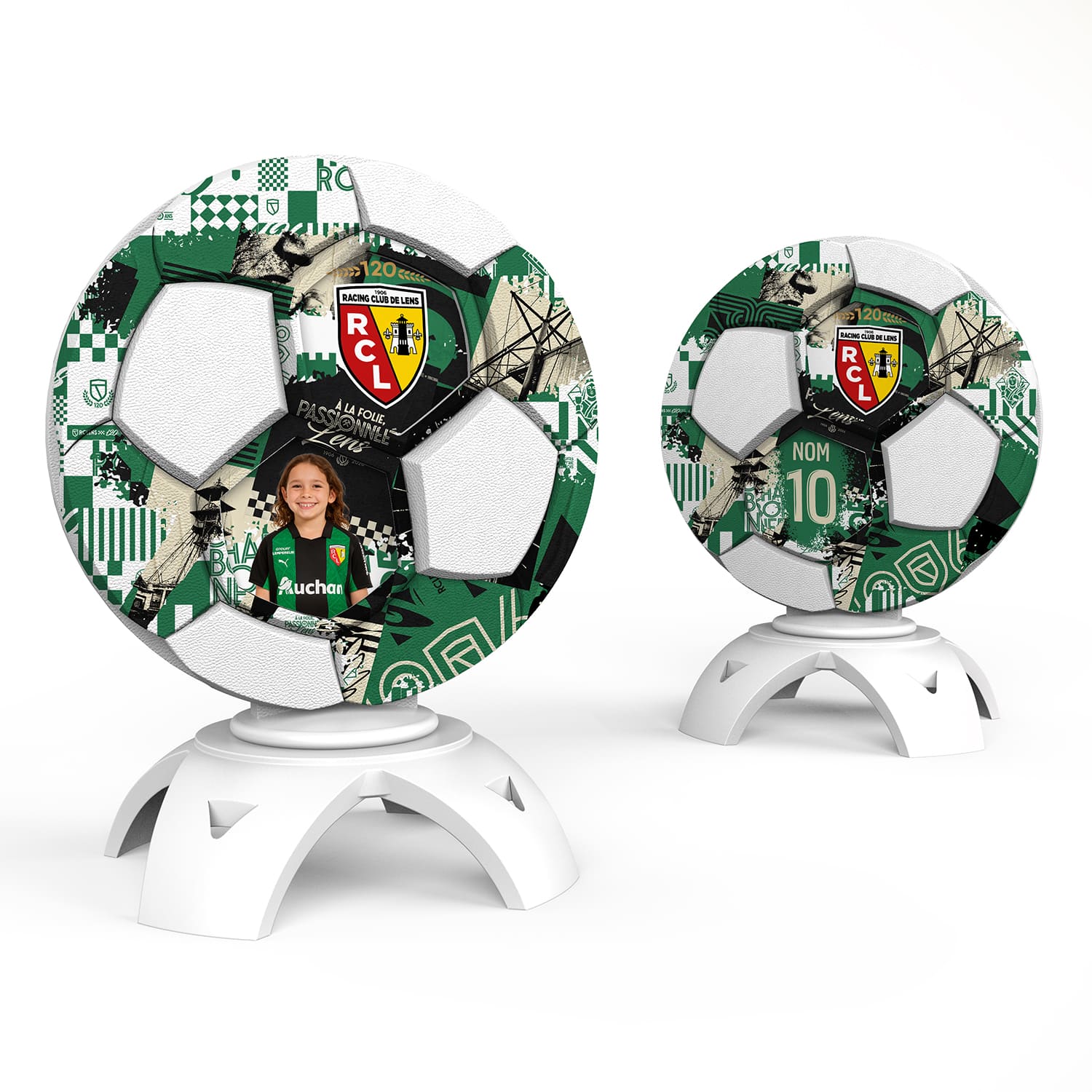 OneTrophy RC Lens - Trophée personnalisable - 120 ans - EXTERIEUR