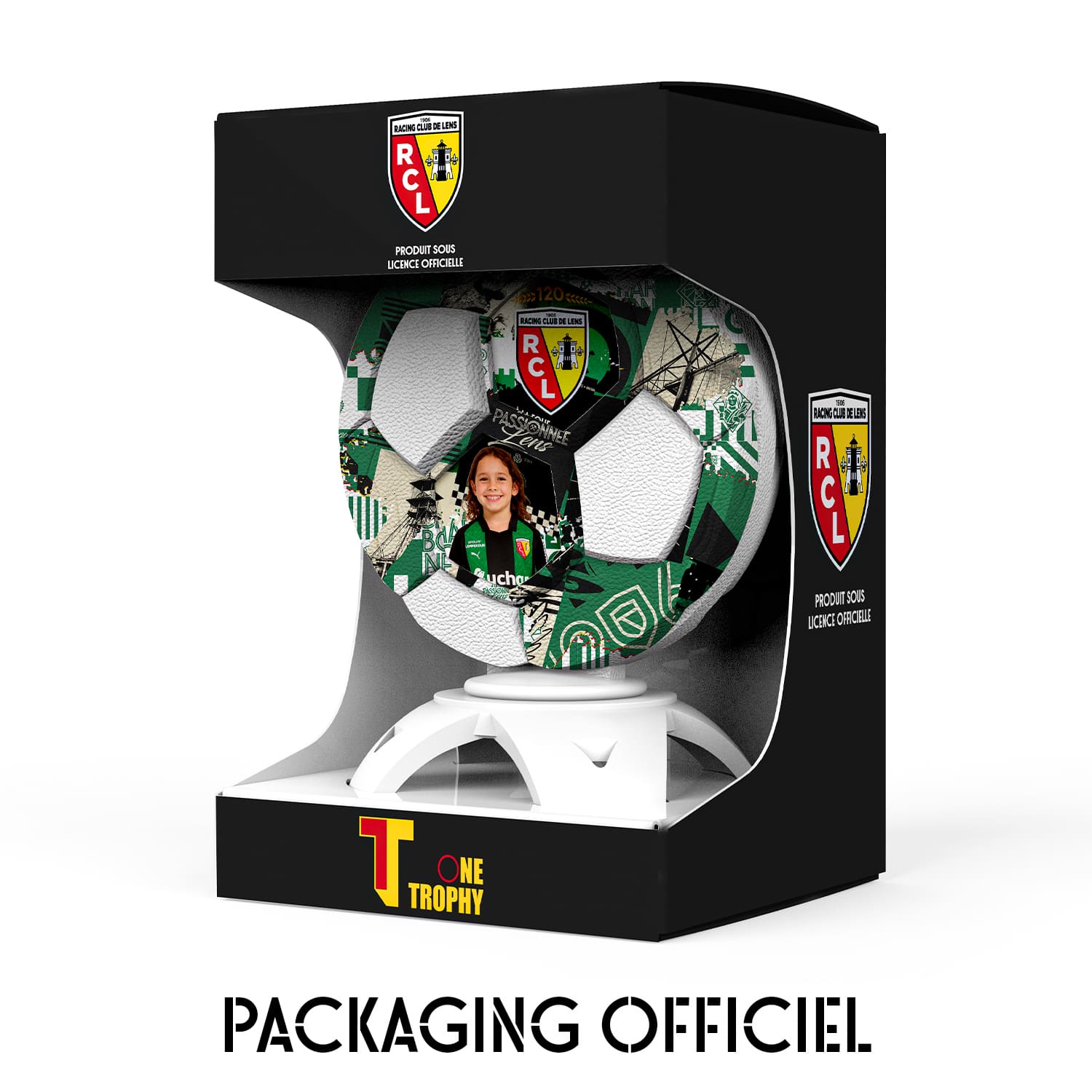 OneTrophy RC Lens - Trophée personnalisable - 120 ans - EXTERIEUR