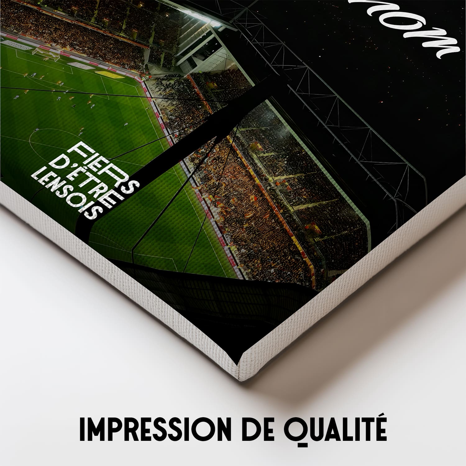OneTrophy RC Lens - Toile personnalisable - Bollaert en lumière