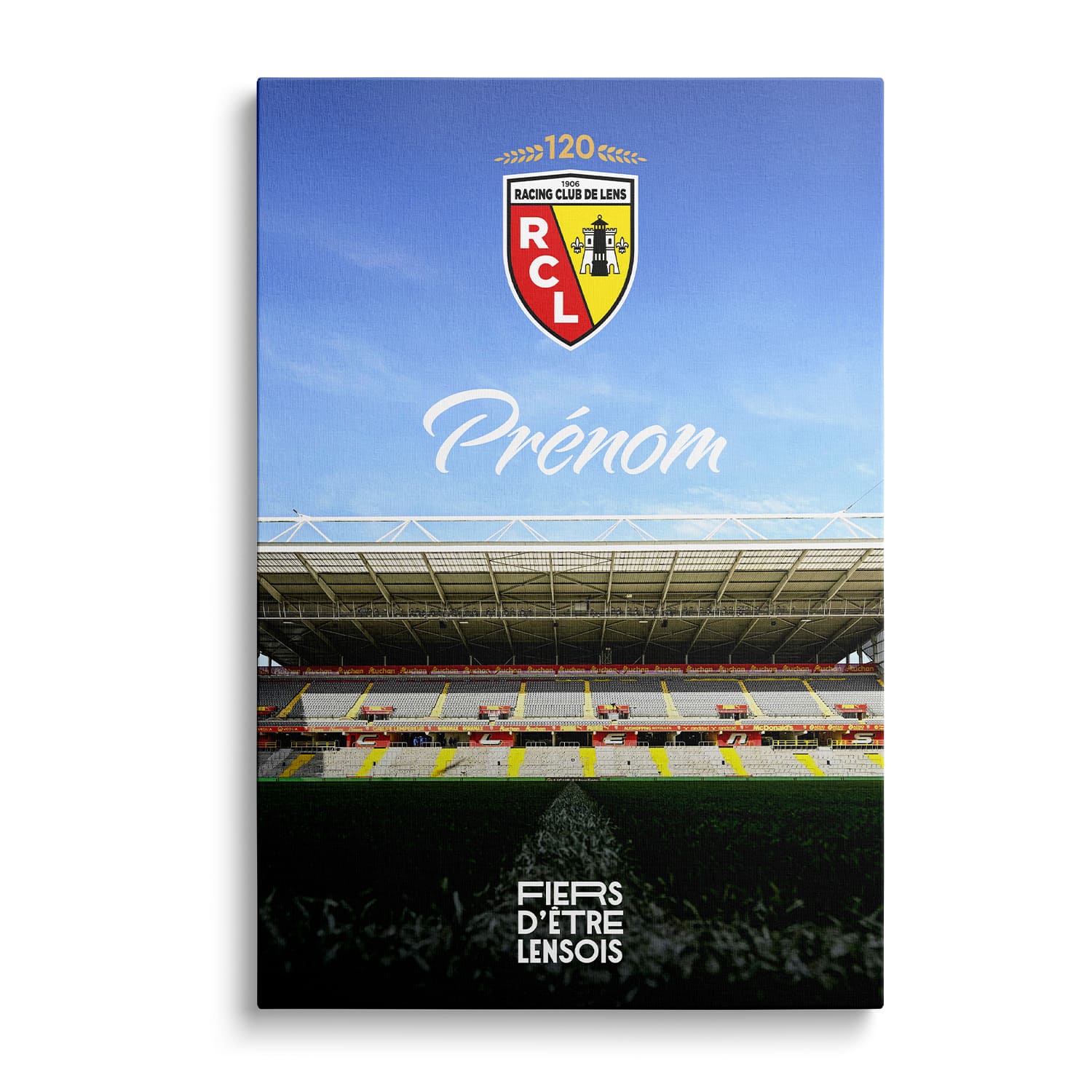 OneTrophy RC Lens - Toile personnalisable - L'esprit de Bollaert