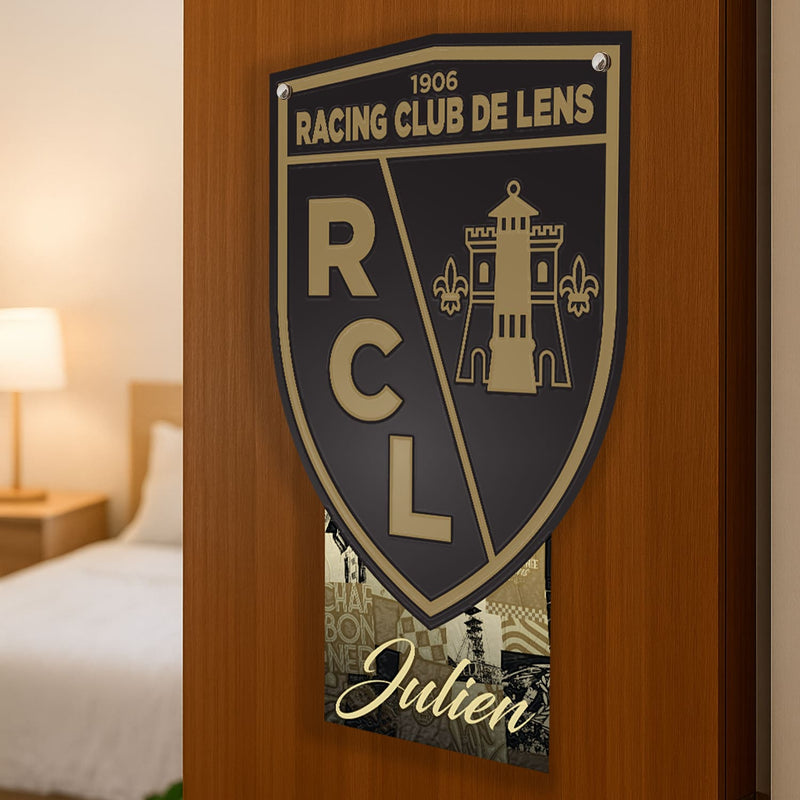 Plaque murale personnalisable RC Lens – 120 ans Third