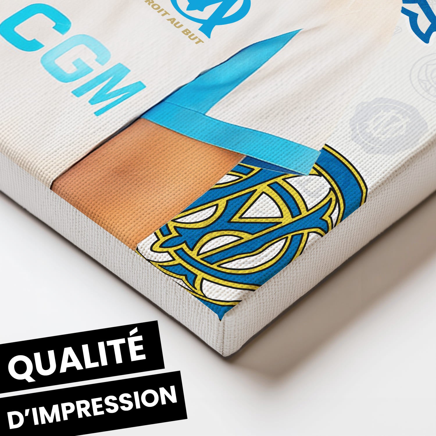 OneTrophy Olympique de Marseille - Toile personnalisable photo - Domicile