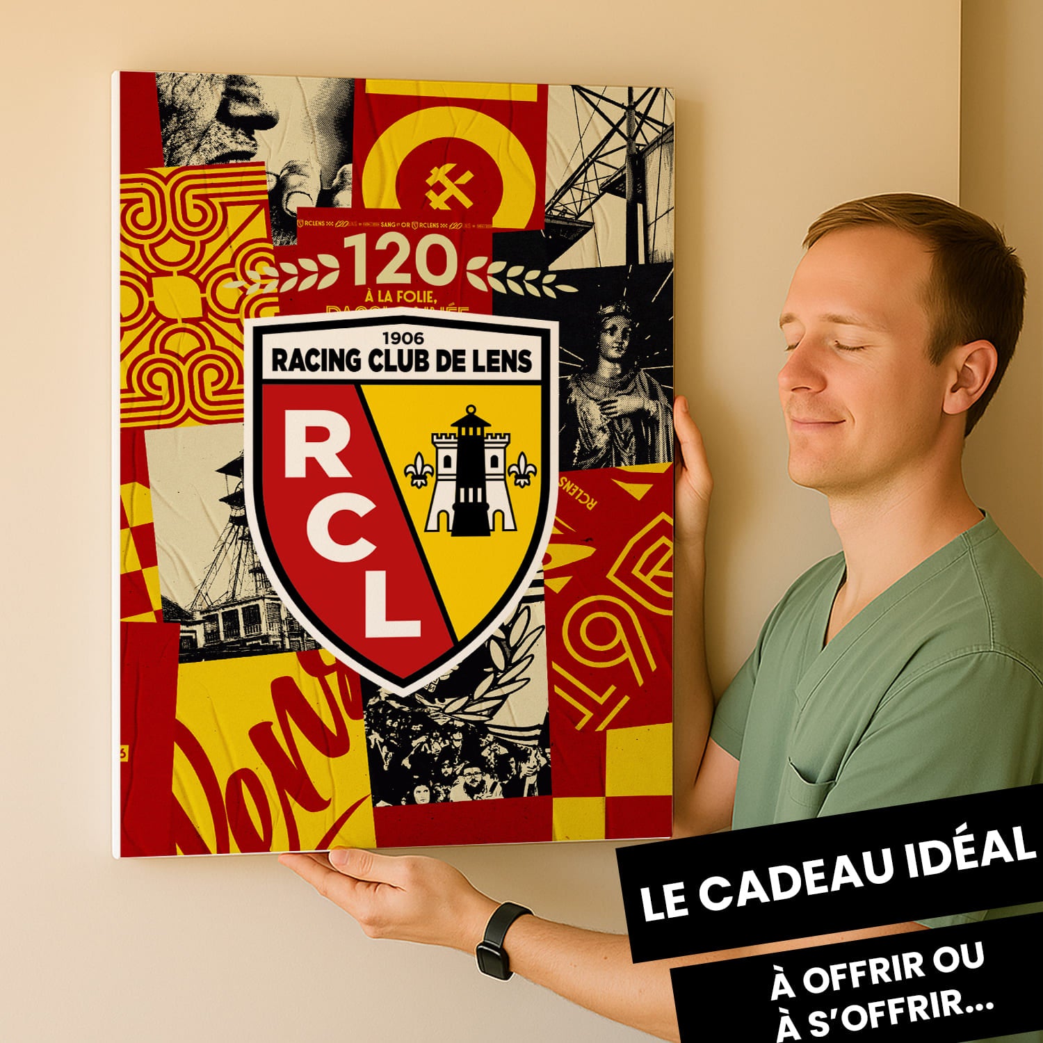 OneTrophy RC Lens - Toile 120 ans - Domicile
