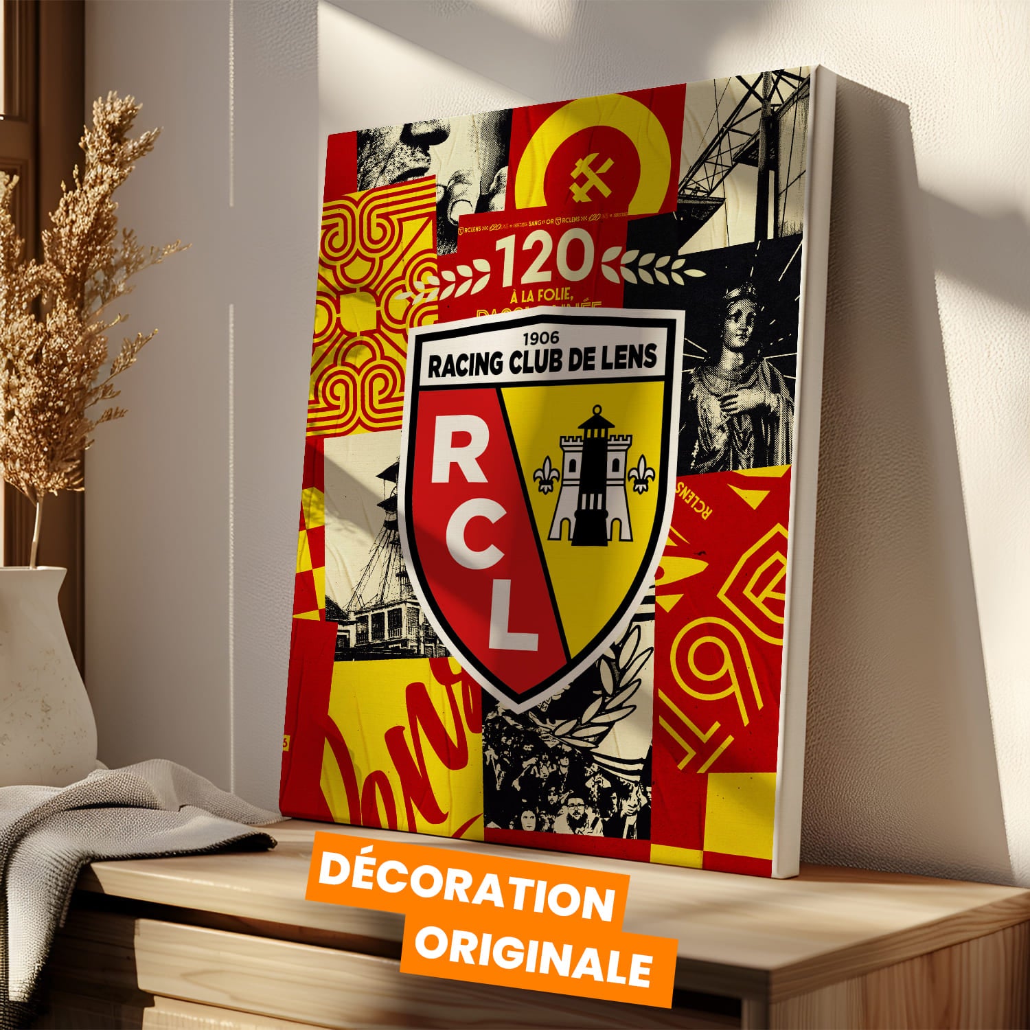 OneTrophy RC Lens - Toile 120 ans - Domicile
