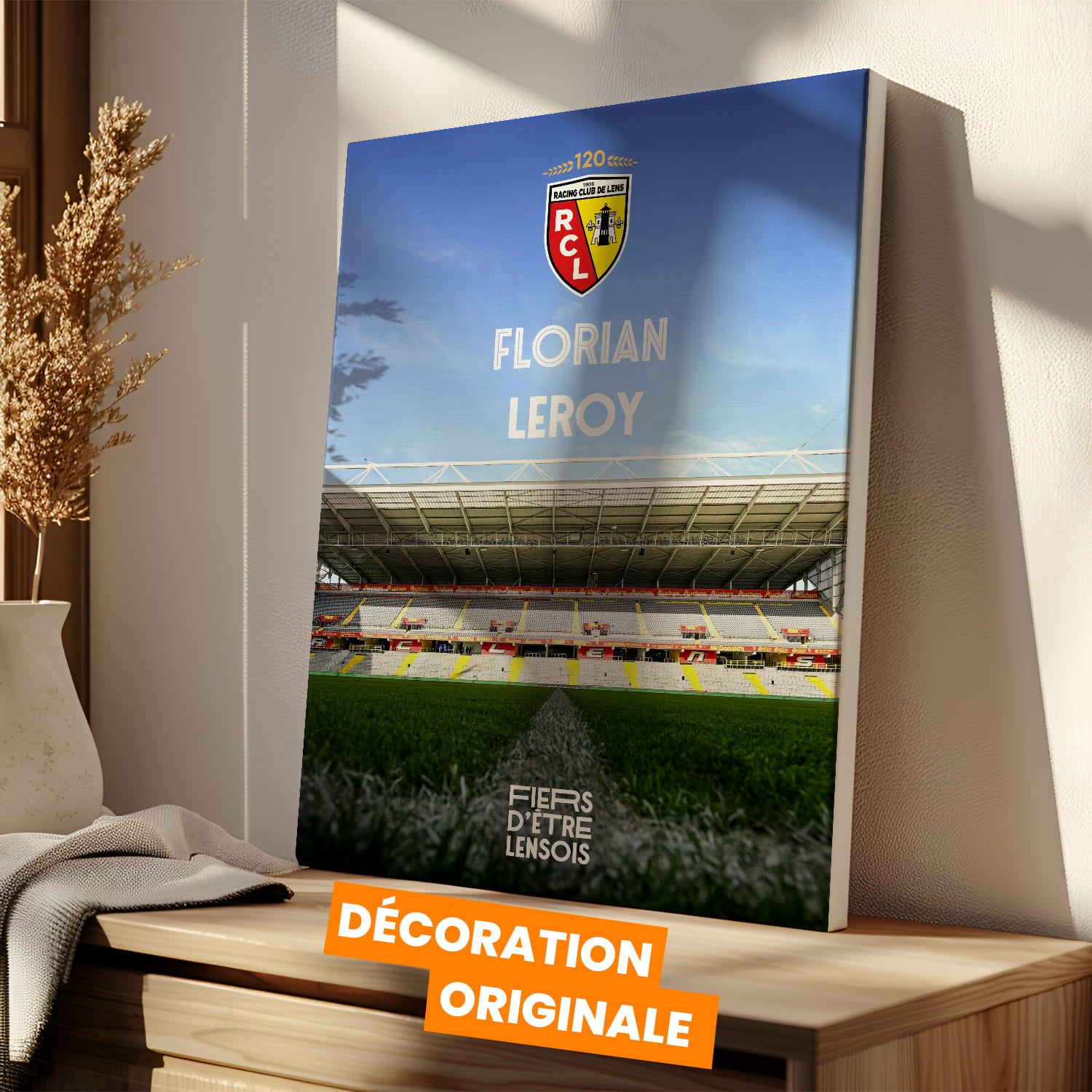 OneTrophy RC Lens - Toile personnalisable - L'esprit de Bollaert