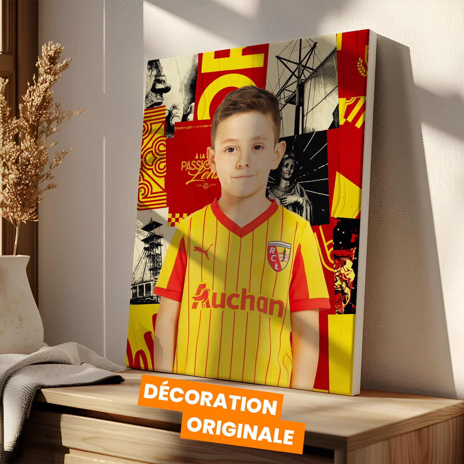 OneTrophy RC Lens - Toile personnalisable avec photo - Domicile