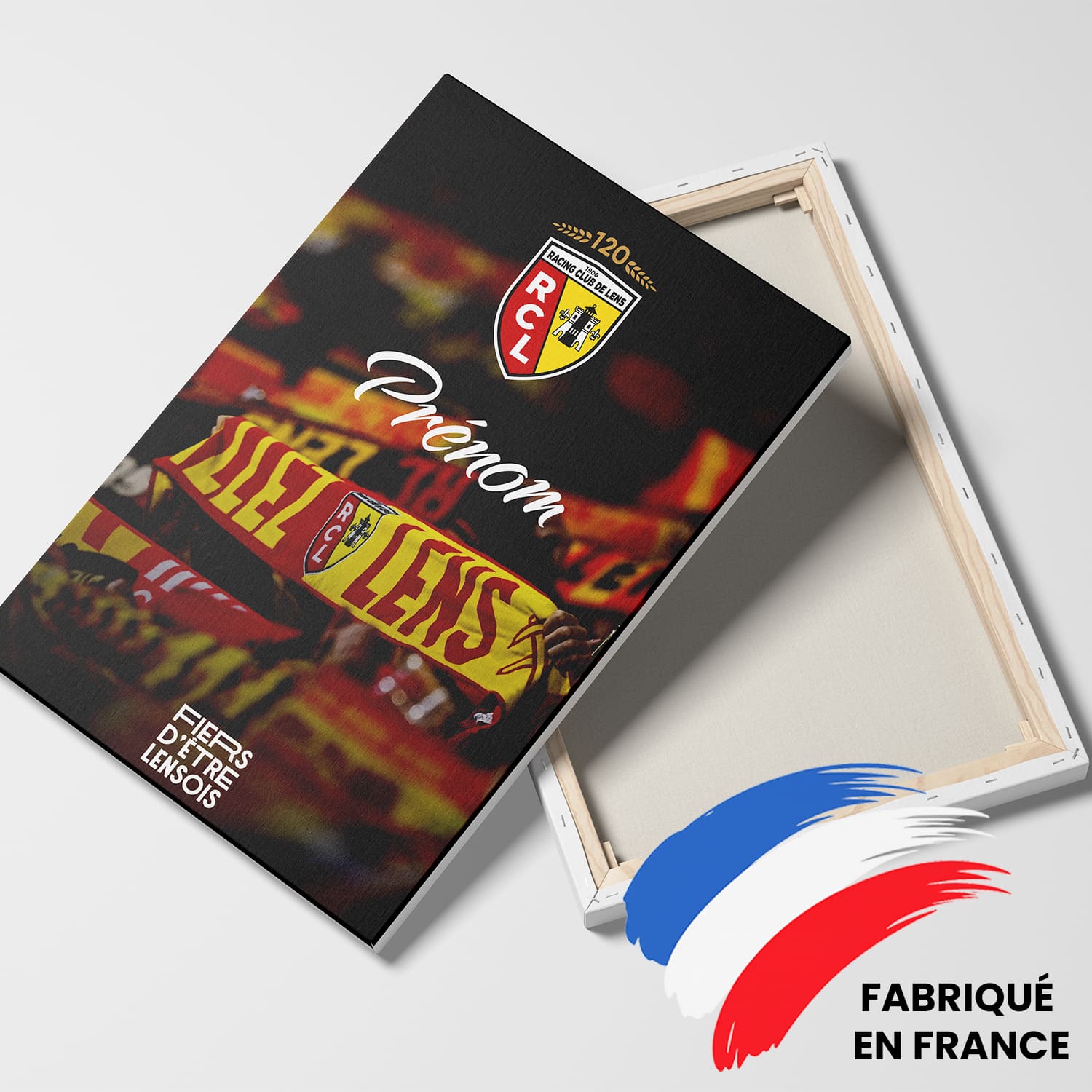OneTrophy RC Lens - Toile personnalisable - Le mur Sang et Or