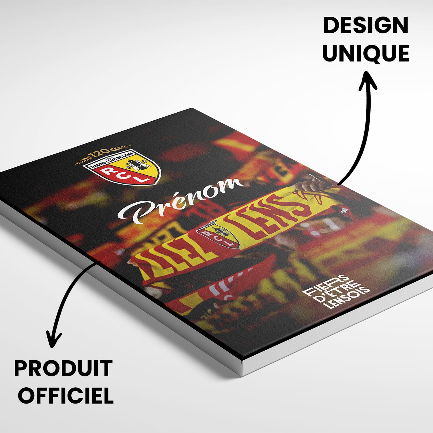 OneTrophy RC Lens - Toile personnalisable - Le mur Sang et Or