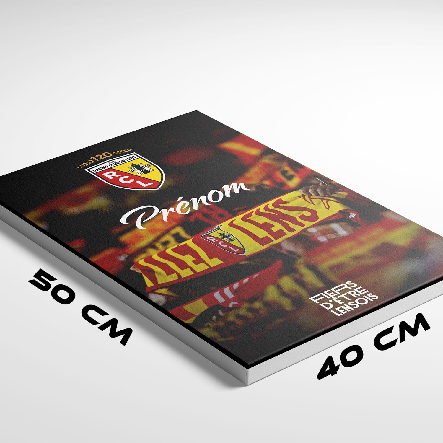 OneTrophy RC Lens - Toile personnalisable - Le mur Sang et Or