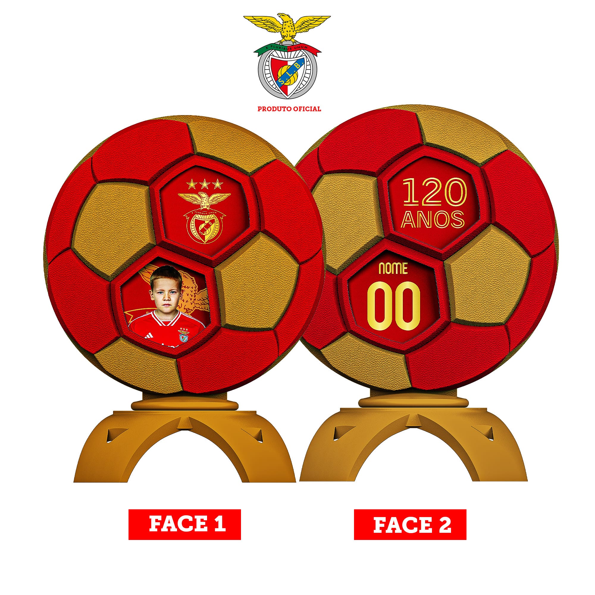 Create your officially licensed Benfica Lisbon trophy - 120 Anos