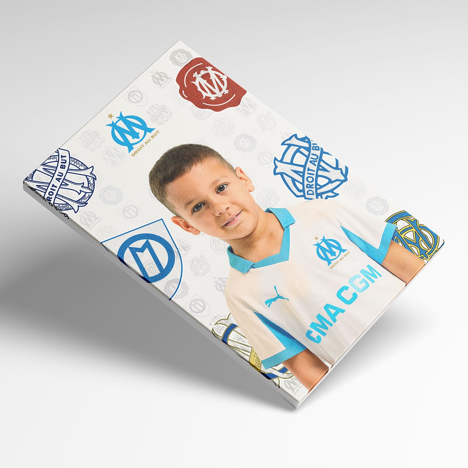 OneTrophy Olympique de Marseille - Toile personnalisable photo - Domicile