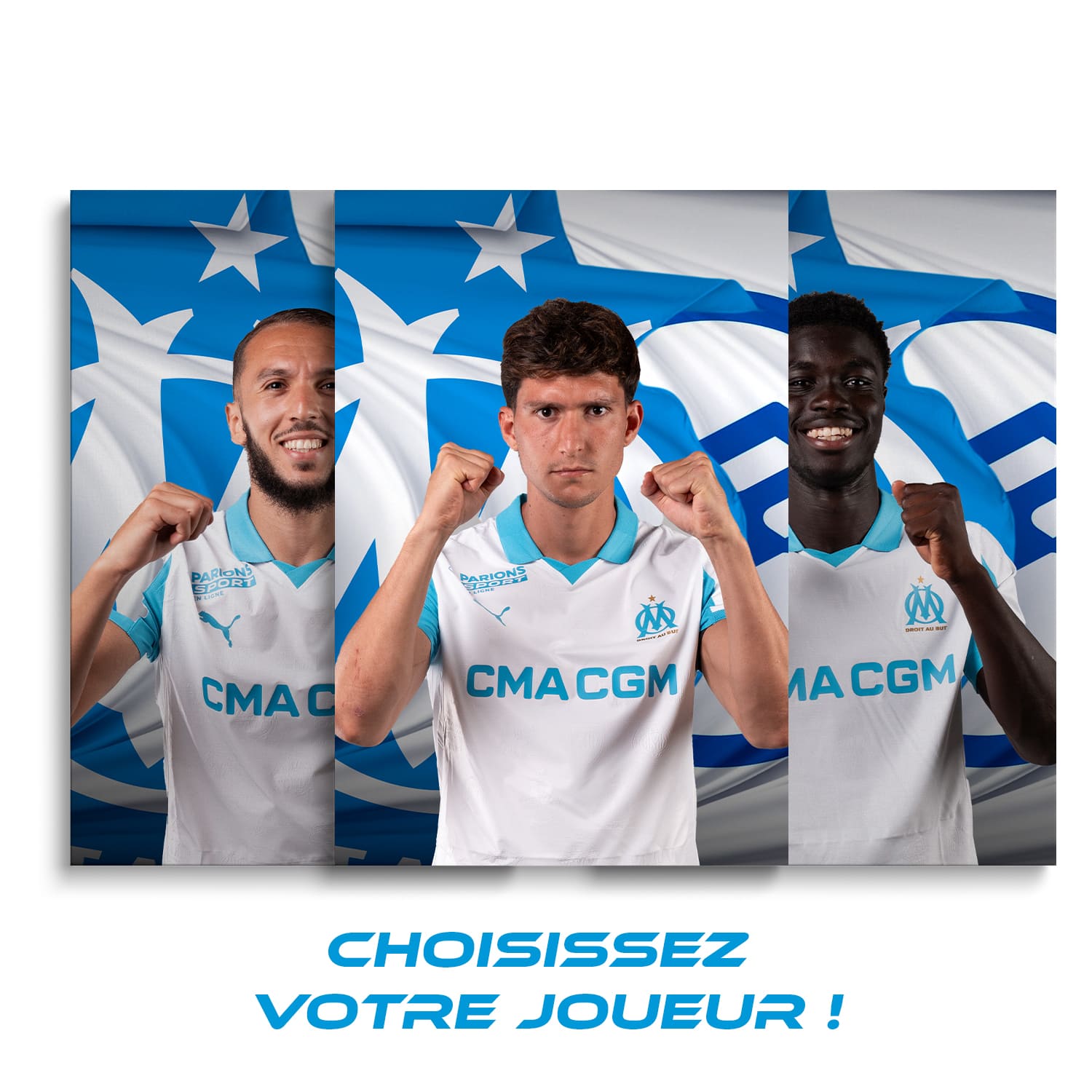 Toile officielle joueurs - Olympique de Marseille
