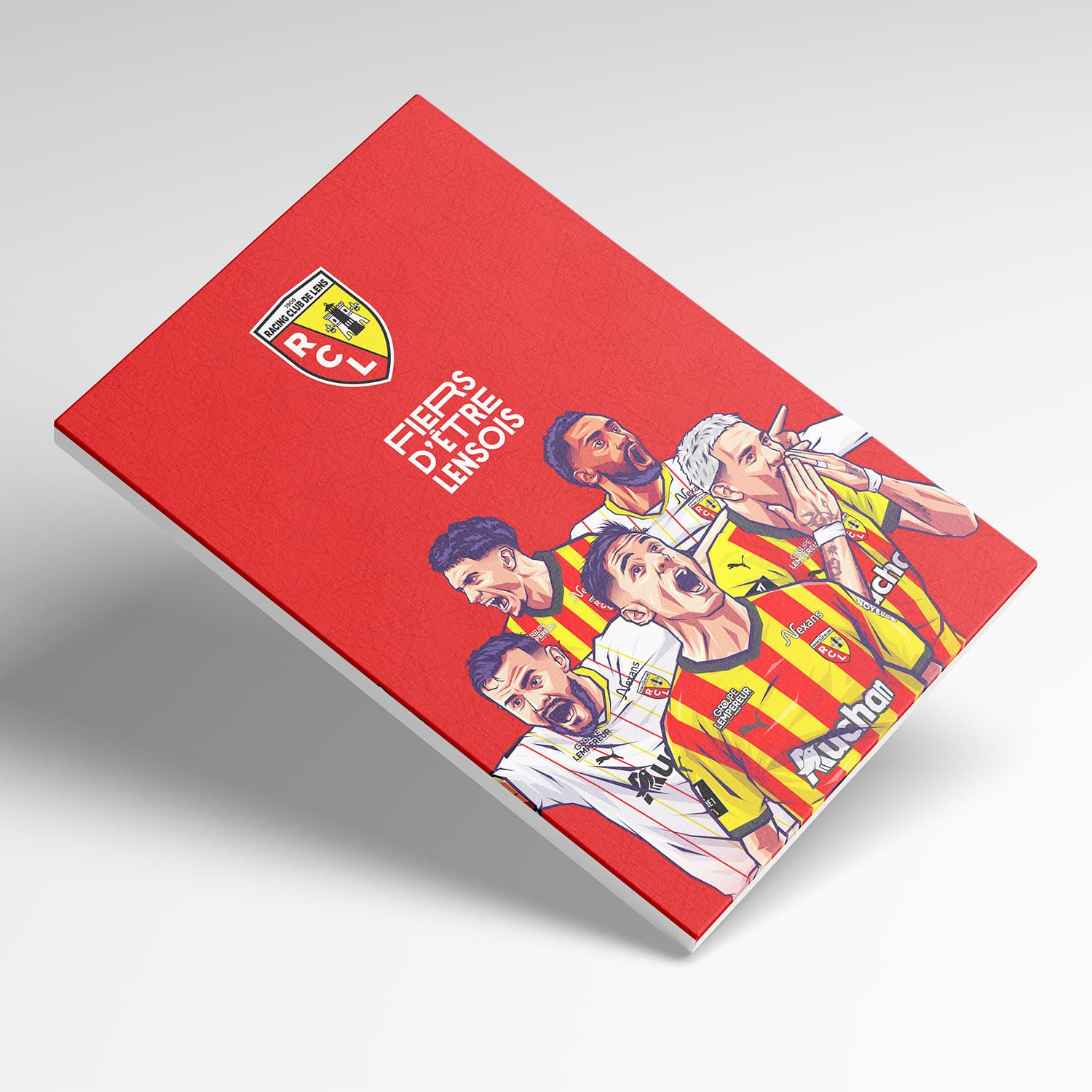 Toile sous licence officielle RC Lens - Pilier de Bollaert (50*40cm)