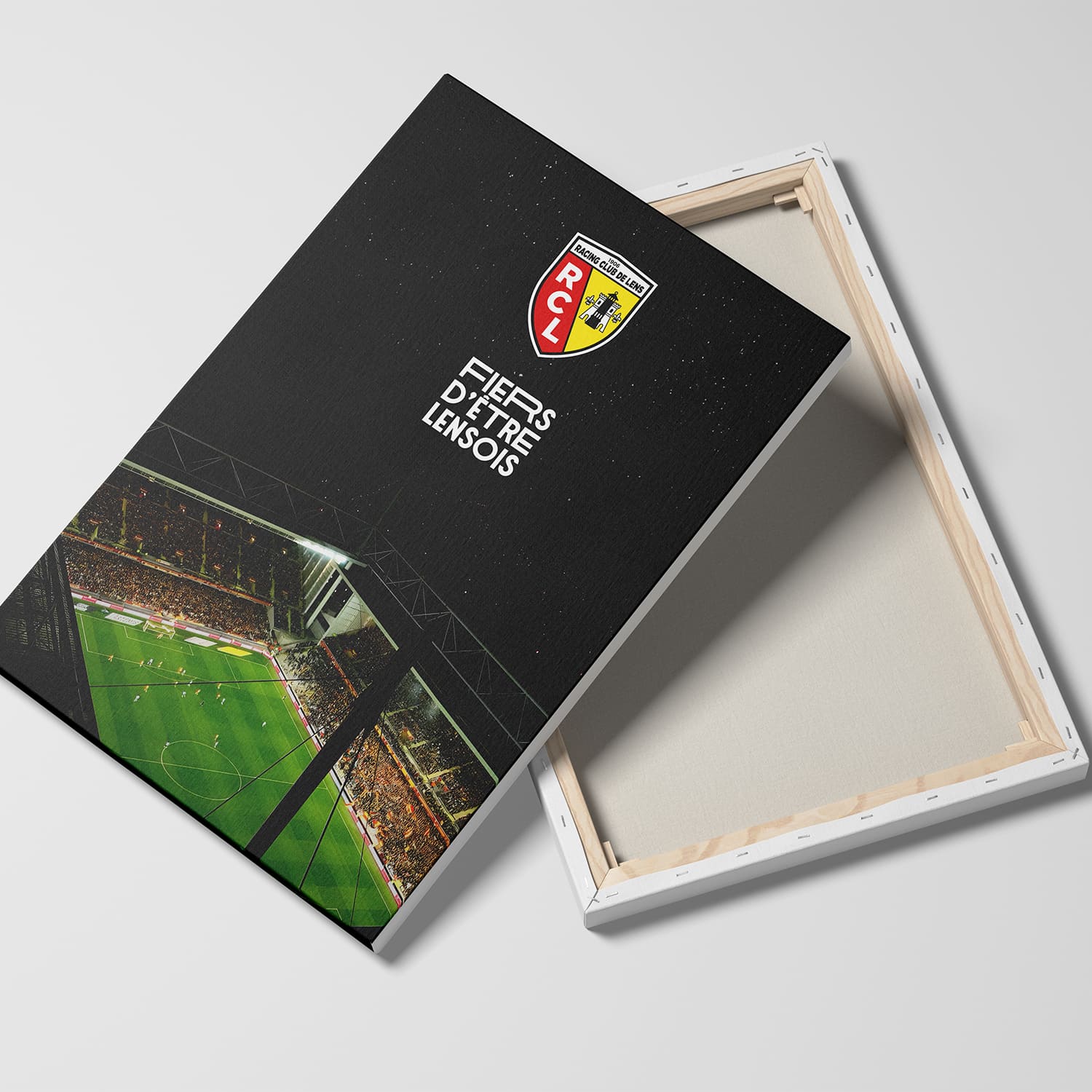 Toile sous licence officielle RC Lens - Bollaert en lumière (50*40cm)