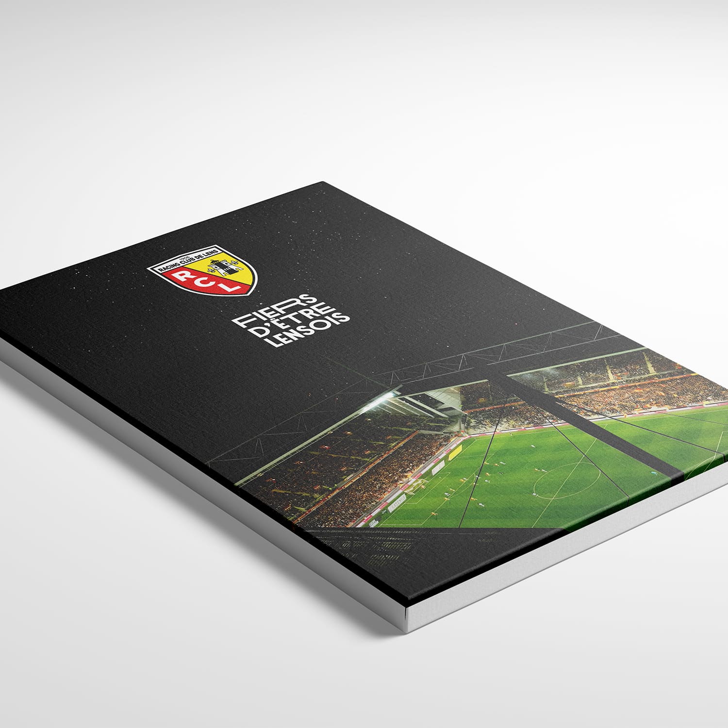 Toile sous licence officielle RC Lens - Bollaert en lumière (50*40cm)