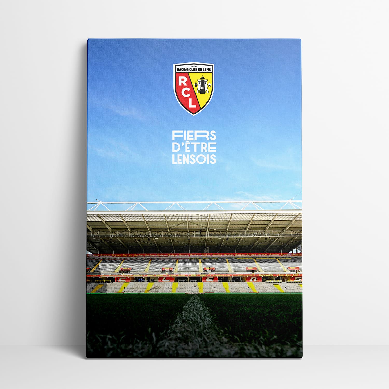 Toile sous licence officielle RC Lens - L'esprit de Bollaert (50*40cm)