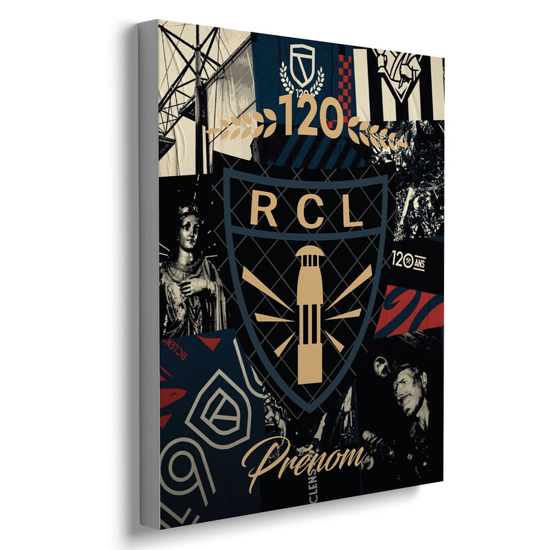 Toile logo personnalisable RC Lens – Sainte-Barbe