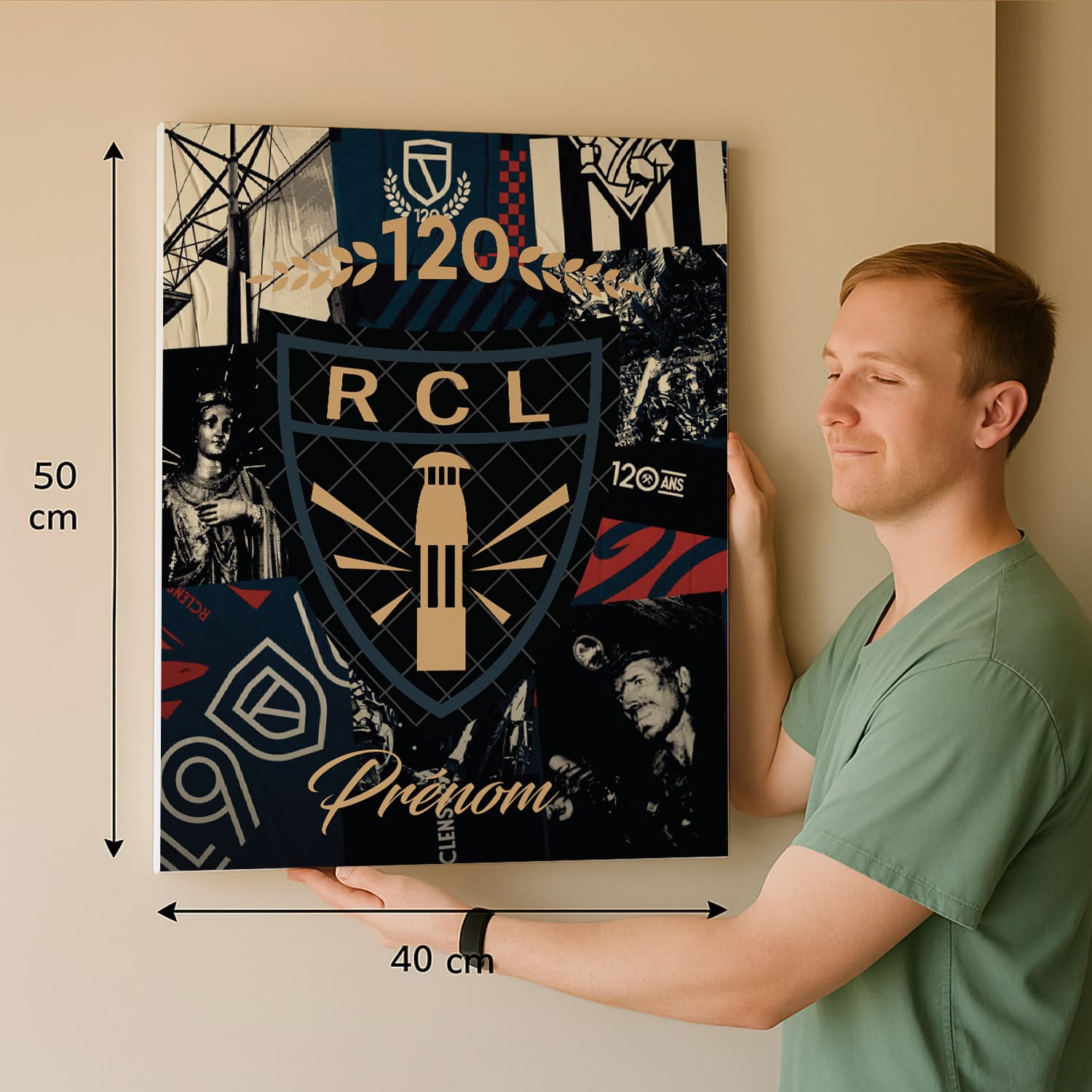 OneTrophy RC Lens - Toile Logo personnalisable - Sainte Barbe