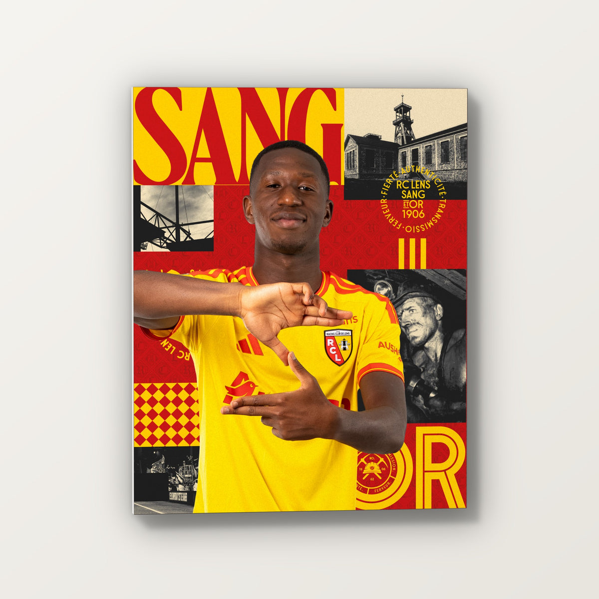 Toile joueur RC Lens Domicile – Joueur 22